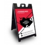 Black Signicade Deluxe Message Board Package (2' x 3') Personalized