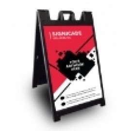 Black Signicade Deluxe Message Board Package (2' x 3') Personalized
