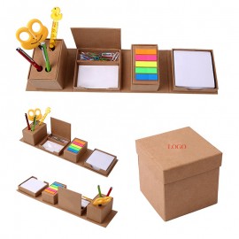 Promotional Customized Rectangular Desktop Cube Memo Pad Set with Logo