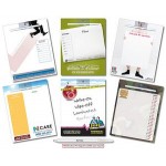 Memo Board - 8.5x11 Laminated with Repositionable Sticky Back - 14 pt. with Logo