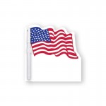 Customized Memo Board - 8"X8" American Flag Custom Printed Memo Board w/Magnets or Tape