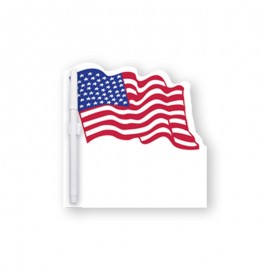 Customized Memo Board - 8"X8" American Flag Custom Printed Memo Board w/Magnets or Tape  Customized Memo Board - 8"X8" American Flag Custom Printed Memo Board w/Magnets or Tape