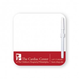 Personalized Memo Board - 8"X8" Square Custom Printed Memo Board w/Magnets or Tape on Back