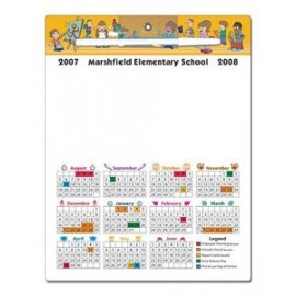 School Memo Board - 8.5x11 Laminated - 14 pt. with Logo