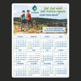 Year-at-a-Glance Full Color Plastic Write-On / Wipe off Wall Calendar with Logo