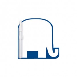 Memo Board - 8"X8" Elephant Shape Custom Printed Memo Board w/Magnets or Tape with Logo