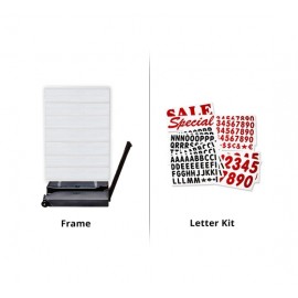 White Rolling Springer Deluxe Message Board (2' x 3') Personalized