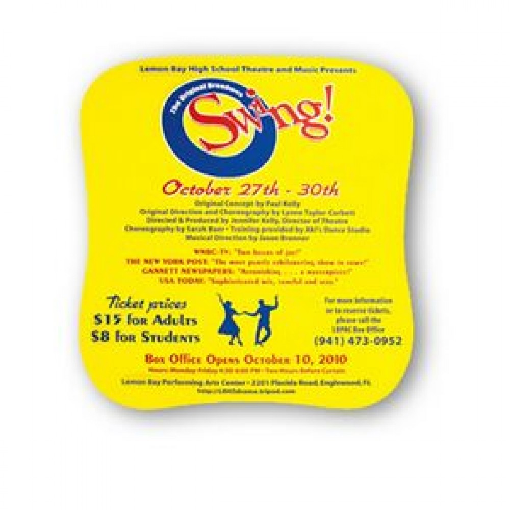 Logo Printed Palm Shape Stock Vinyl Magnet - 30mil Logo Printed Palm Shape Stock Vinyl Magnet - 30mil