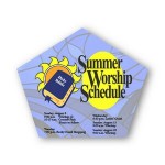 Church Shape Stock Vinyl Magnet - 30mil Logo Printed
