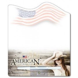 Memo Board - 8.5x10.125 Laminated Shaped (Flag) - 14 pt. with Logo  Memo Board - 8.5x10.125 Laminated Shaped (Flag) - 14 pt. with Logo