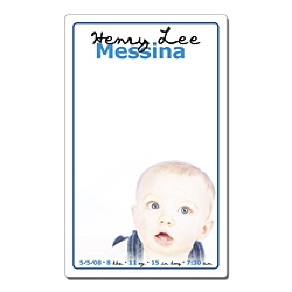 Announcement Mini Memo Board - 5.25x8.5 Laminated - 14 pt. with Logo