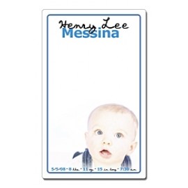 Announcement Mini Memo Board - 5.25x8.5 Laminated - 14 pt. with Logo