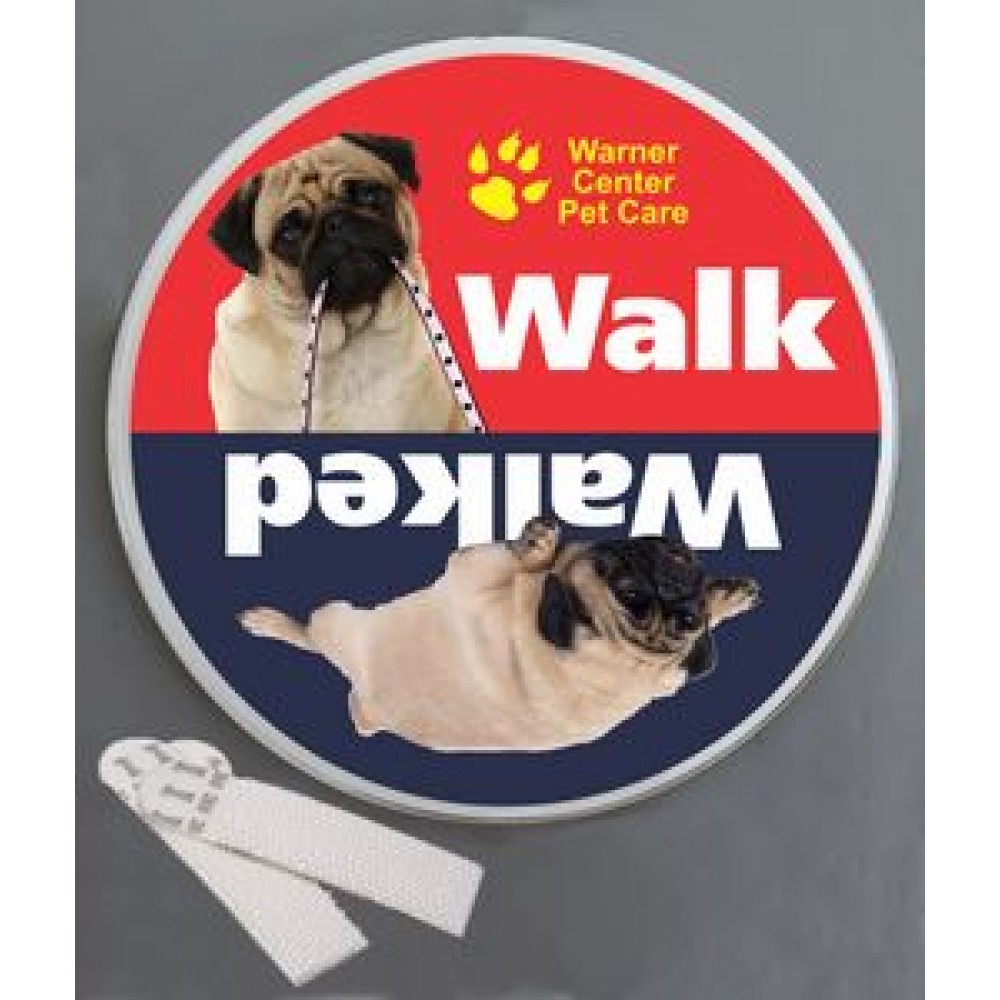 Walk The Dog Wallminder - 4" with Logo