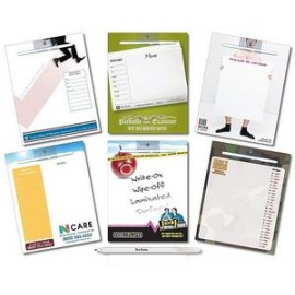 Logo Branded Awareness Memo Board - 8.5x11 Laminated - 14 pt.
