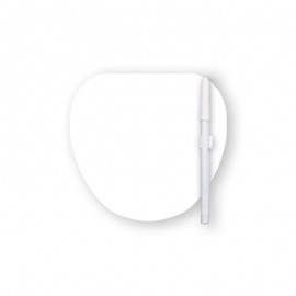 Promotional Memo Board - 8"X8" Leaf Shape Custom Printed Memo Board w/Magnets or Tape on Back