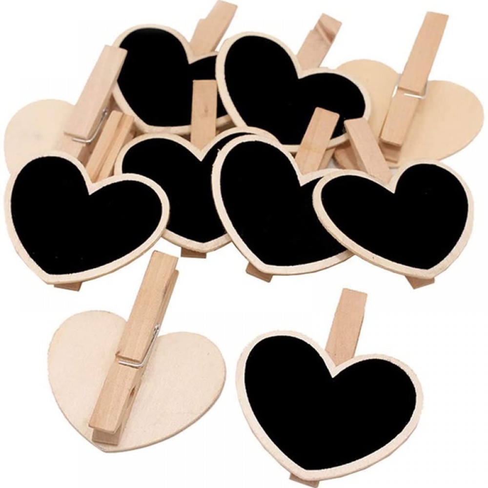 Personalized Mini Wooden Heart Blackboard