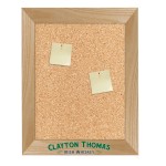 Personalized Oak Frame Wall Cork Board - 8.5"w x 11"h