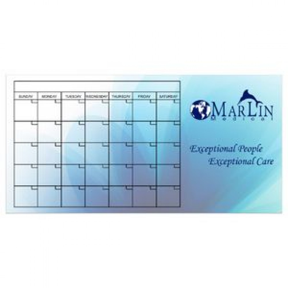 11 7/8 x 23 7/8 White Steel Square Corner Message Board Panel Custom Imprinted 11 7/8 x 23 7/8 White Steel Square Corner Message Board Panel Custom Imprinted