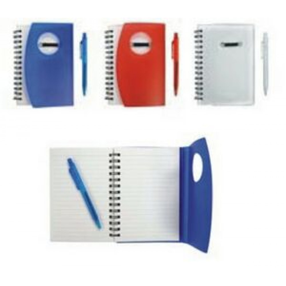 Spiral Notepad with Pen Logo Printed Spiral Notepad with Pen Logo Printed