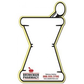 Mini Memo Board Shape - 5x8.5 Laminated - MORTAR & PESTLE - 14 pt. with Logo