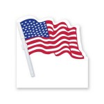 8"X8" American Flag Custom Printed Memo Board w/Magnets or Tape Logo Printed