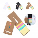 Promotional 2-in-1 Sticky Note Set with Bookmark