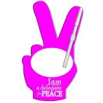 Peace Sign Digital Memo Board with Logo