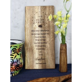 Personalized Small Menu Board - Engraved BOTH Sides  Personalized Small Menu Board - Engraved BOTH Sides