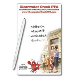 Promotional School Mini Memo Board - 5.25x8.5 Laminated - 14 pt.