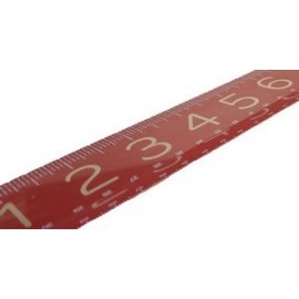 6" - Heavy Duty Acrylic Ruler with Logo