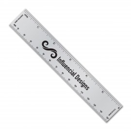6" Metalphoto Aluminum Ruler with General Scales with Logo