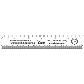 2-Sided 6" Flexible Poly Ruler with Logo