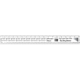 Custom 2-Sided 18" Flexible Poly Ruler
