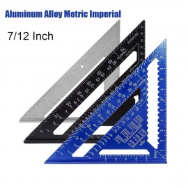 Customizes 7 Inch Carpenters Aluminum Rafter Square