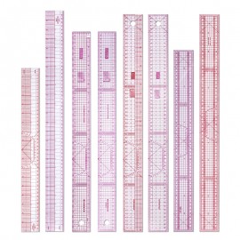 Logo Branded Metric-inch Multi-function Garment Ruler Curve Ruler