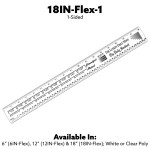Personalized 1-Sided 18" Flexible Poly Ruler