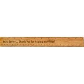 Custom 12" Bamboo Ruler
