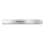 Customizes 2 Sided Stainless Steel Architectural Ruler (6.25"x.468")
