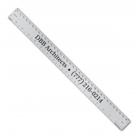 Personalized 18" Aluminum Ruler with Architect or Engineer Scales