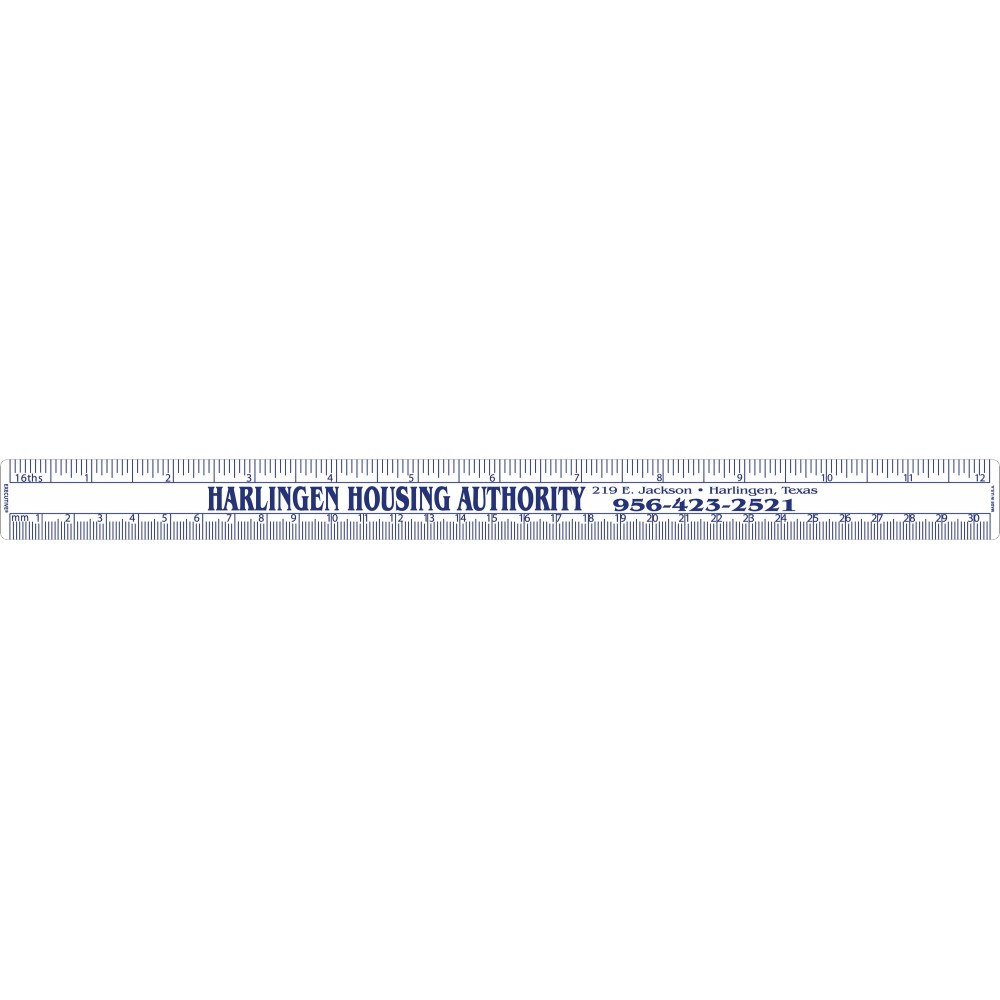Promotional 2-Sided 12" Flexible Poly Ruler