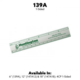 Promotional 1-Sided 6" Aluminum Ruler  Promotional 1-Sided 6" Aluminum Ruler