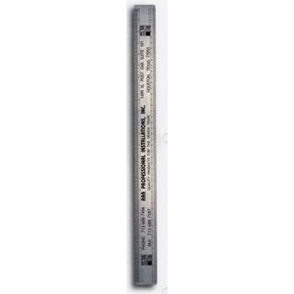 Logo Branded 2 Sided Stainless Steel Architectural Ruler (18.25"x1.25")