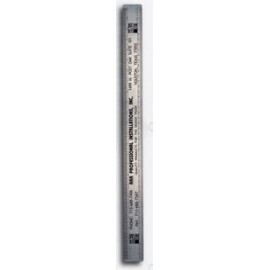 Logo Branded 2 Sided Stainless Steel Architectural Ruler (18.25"x1.25")