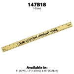 Personalized 18" Brass Ruler