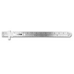 Logo Branded Stock Pocket Ruler Mm Over 32nds & 16ths (6.25"x.468")