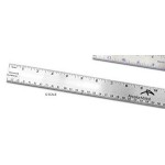 2 Sided 18" Stainless Steel Ruler (18"x1.25") with Logo