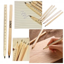 Eco-Friendly Wooden Ruler Pen with Logo