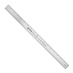 18" Stainless Steel Ruler with Center Finding Scales with Logo