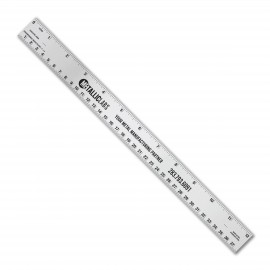 12" Stainless Steel Ruler with Tinner Circumference Scales with Logo
