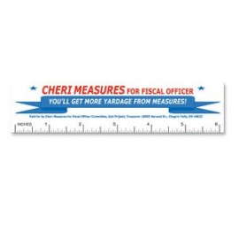 Rectangle Ruler Magnet - Full Color (1.5" x 6.25") with Logo